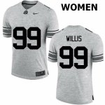 Women's Ohio State Buckeyes #99 Bill Willis Gray Nike NCAA College Football Jersey Hot Sale MIK5044QK